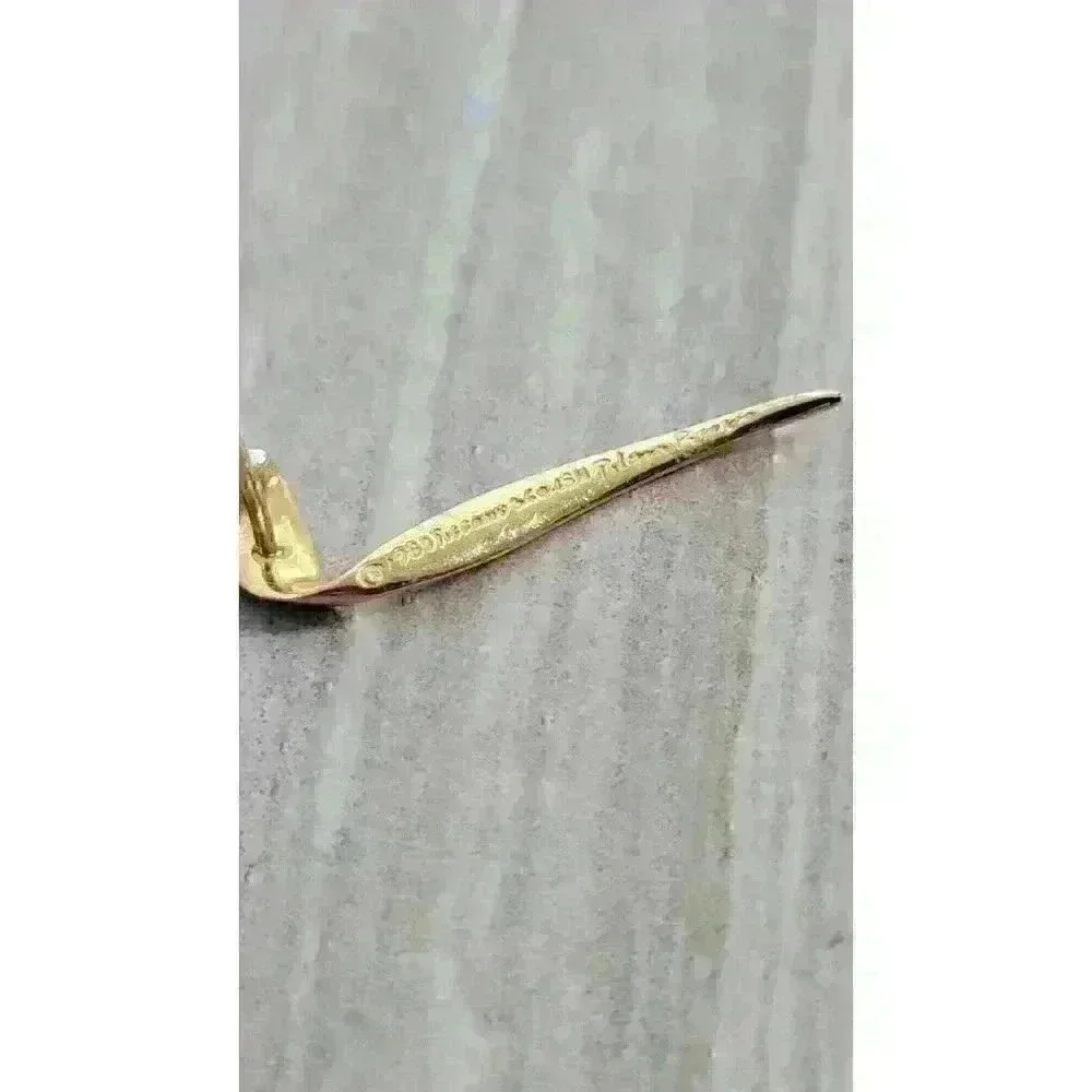 Tiffany & Co Paloma Picasso 18kt Gold Vintage Chrysalis Diamond Earrings - Picture 6 of 12